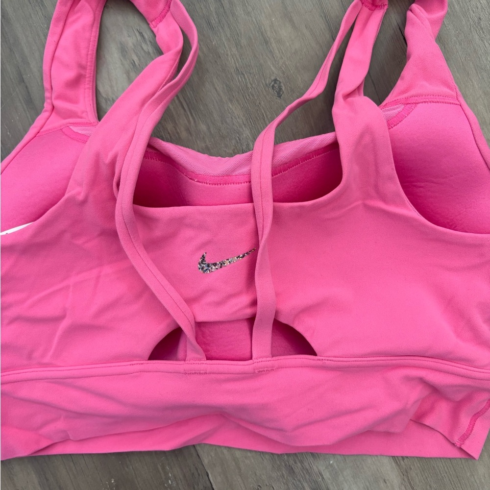 Nike Pink Double-Strap Sports Bra - Picture 5 of 6